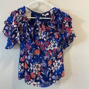 Parker cold-shoulder top | size xs